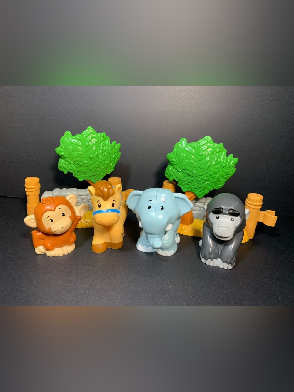 Fisher Price Little People Animals Mixed Farm Zoo Animals Mixed Monkey Horse